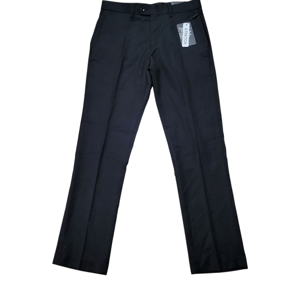 Dolce Roma Stretch Slim-Fit Dress Pants Men's Size 32/32 Black NWT $89